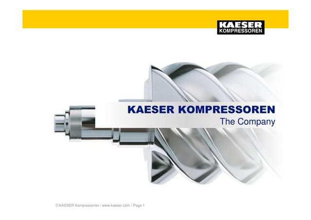 Prezentare Kaeser Kompressoren | PPT