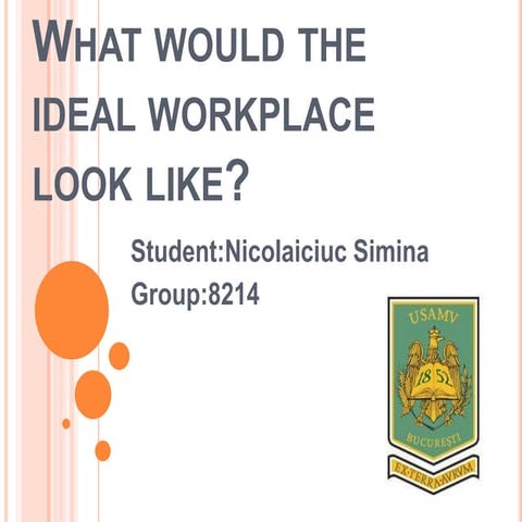 Presentation about what would the ideal workplace look like