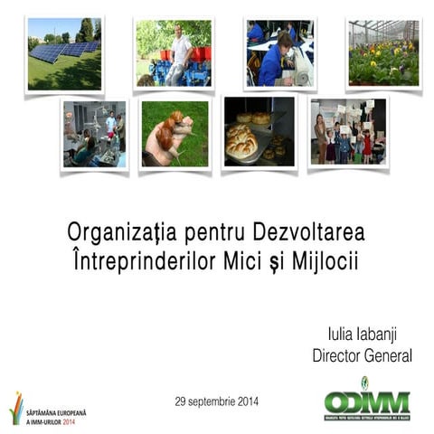 Prezentare ODIMM - Saptamana Europeana a IMM-urilor in RM 2014