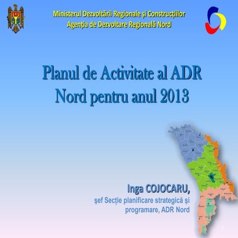 Planul de Activitate al ADR Nord pentru anul 2013 