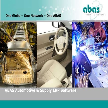 Abas ERP for automotive