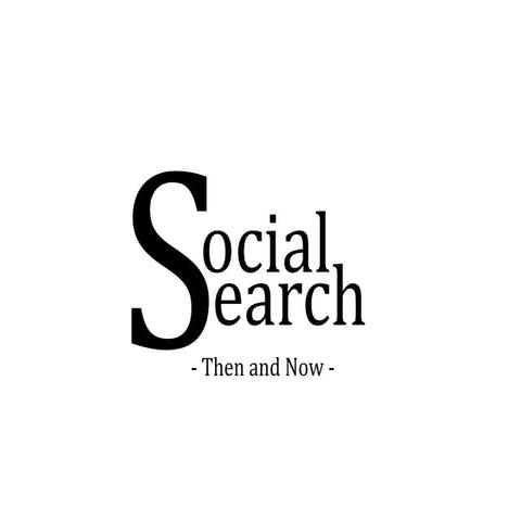 Social Search