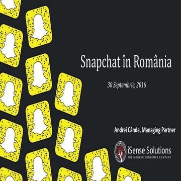Snapchat in Romania_iSense Solutions
