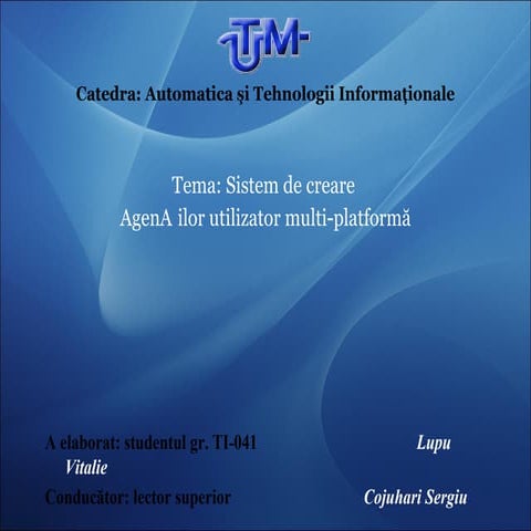 Lupu Vitaliy Bachelor thesis Presentation