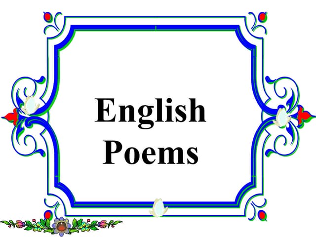 Prezentatsia  english-poems