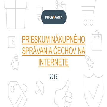 Prieskum nákupného správania Čechov na internete
