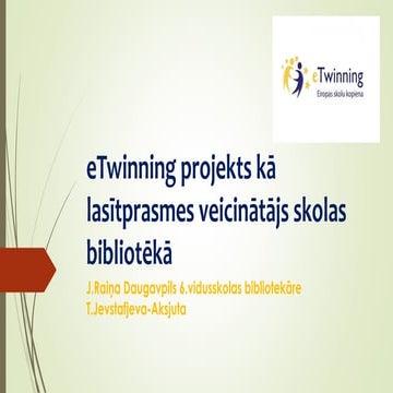 Prezentation eTwinning project READ(Y)?