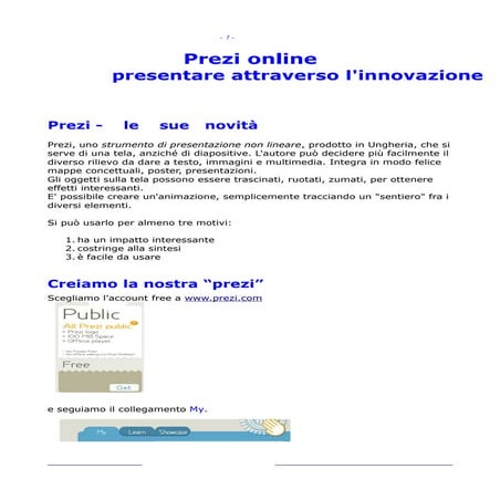Prezi manuale