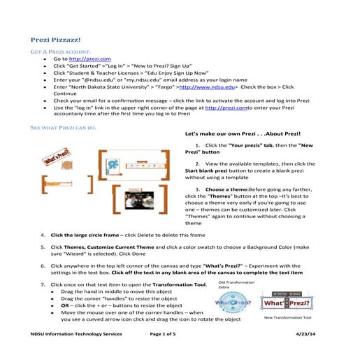 Prezi Pizzazz! A PowerPoint Alternative