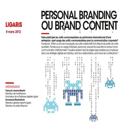 PERSONAL BRANDING ou BRAND CONTENT