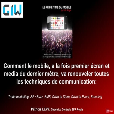 Présentation Patricia LEVY "Le Mobile" - Octobre 2012