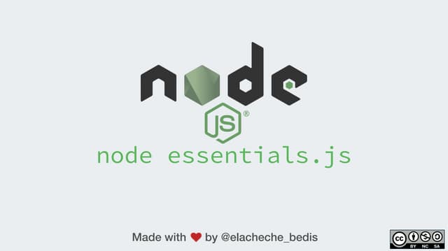  Node.js essentials