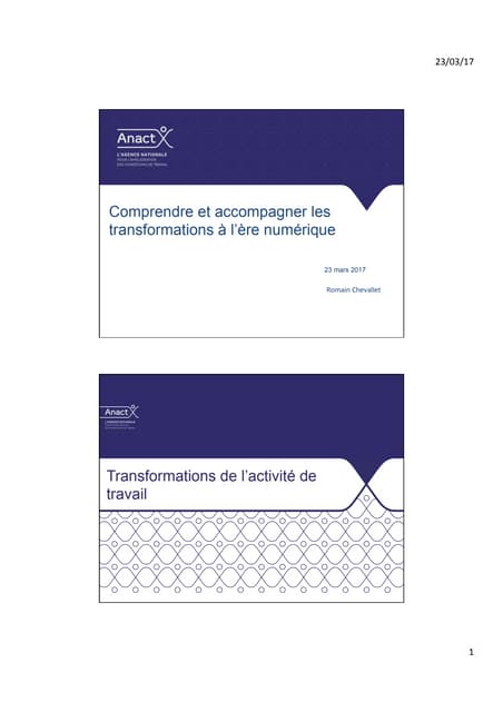 Comprendre et accompagner les transformations à l’ère numérique