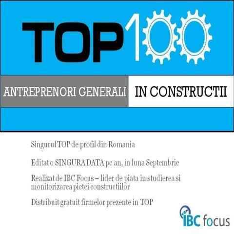TOP 100 Antreprenori Generali in Constructii 2010