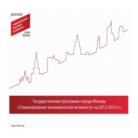 Государственная программа "Стимулирование экономической активности 2014 - 2016 гг"