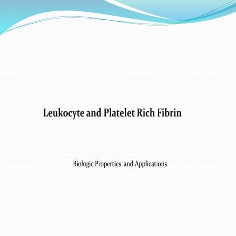 platelet rich fibrin
