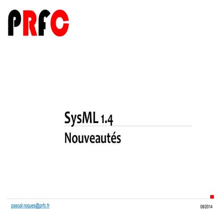 PRFC SysML 1.4