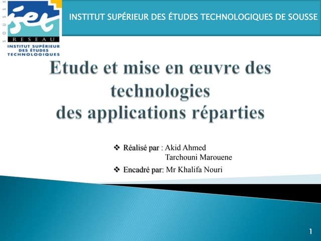 Présentation PFE Module Article GPAO