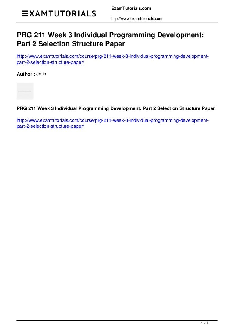 Prg 211 week one paper essay 06 image