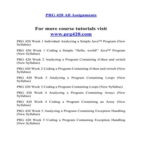 PRG 420 Redefined Education--prg420.com