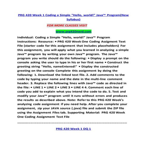 PRG 420 NERD Inspiring Innovation--prg420nerd.com