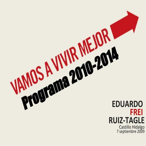 Programa de gobierno Eduardo Frei
