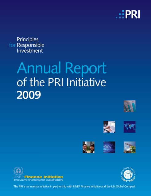 Principles of Responsible Investment Annual Report 09
