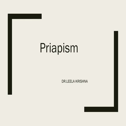 Priapism ppt 