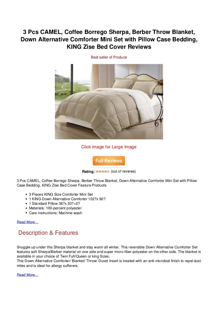 King Size 3/" Reversible Luxury Down Alternative Sherpa Mattress Topper White New