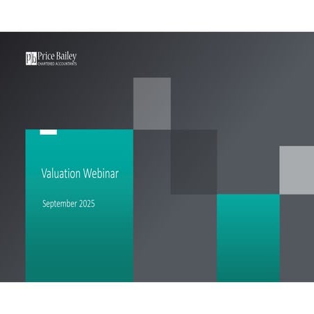 Company Valuation webinar - September 2025