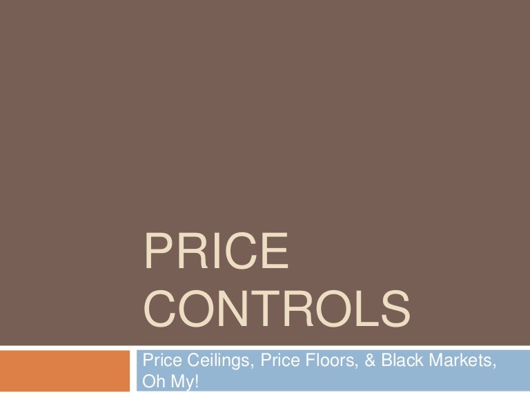 Price controls