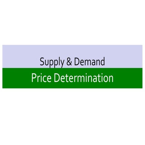 Price Determination