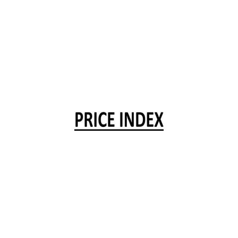 Price Index | Eonomics