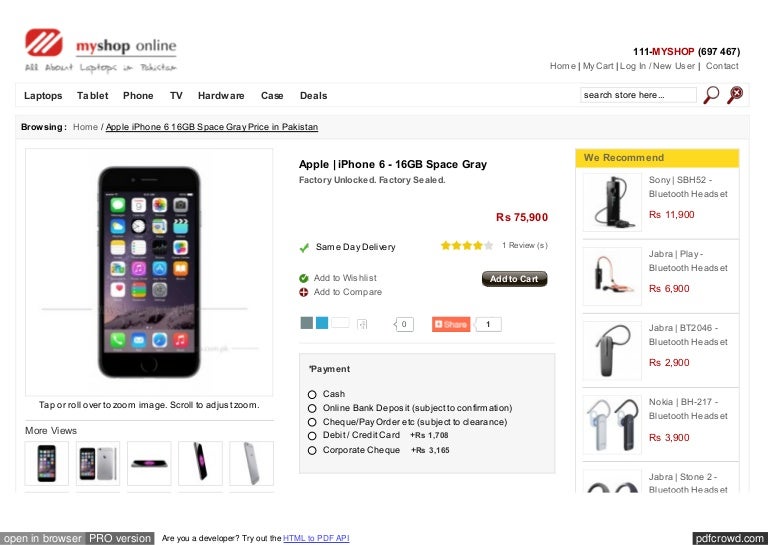 Iphone 6 price in pakistan and spec   ification