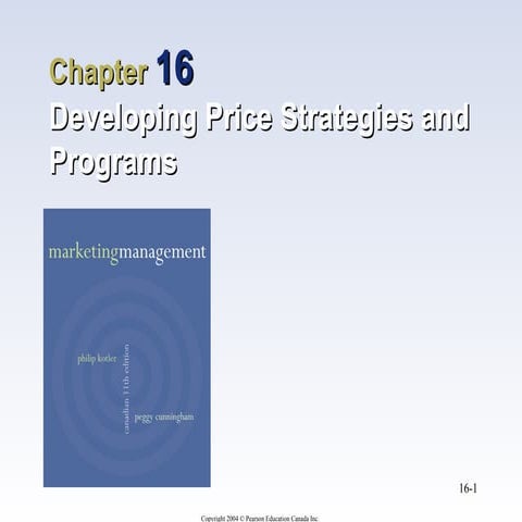 Price stgy Prog.PPT Pricing Strategy in Marketing | PPT