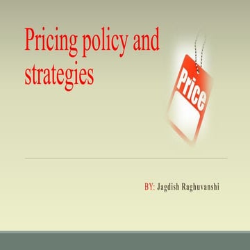 Price strategy