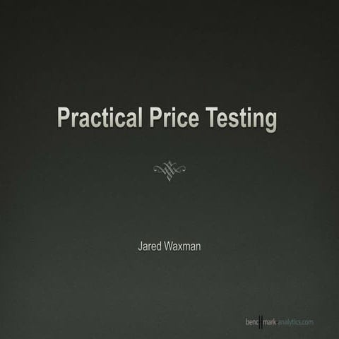 Practical Price Testing