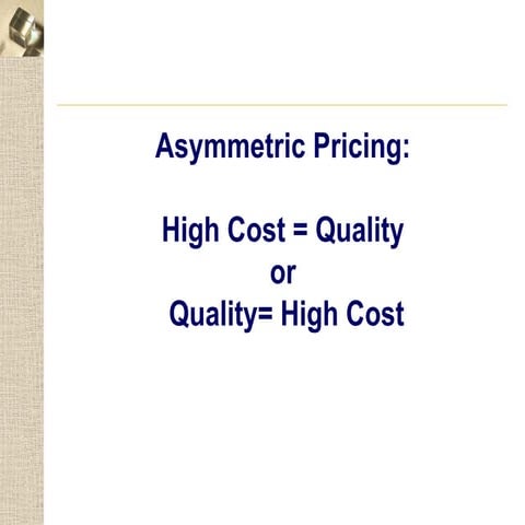 Price vs quality