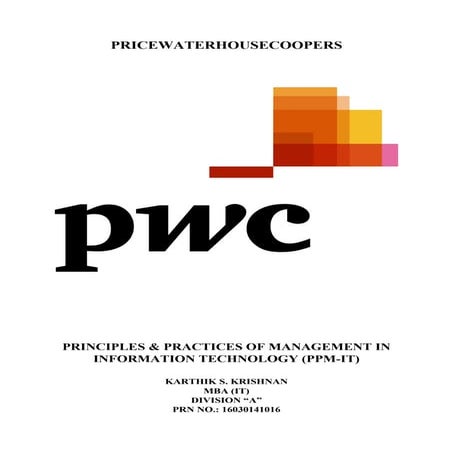 Business Case Study on PricewaterhouseCoopers (PwC)
