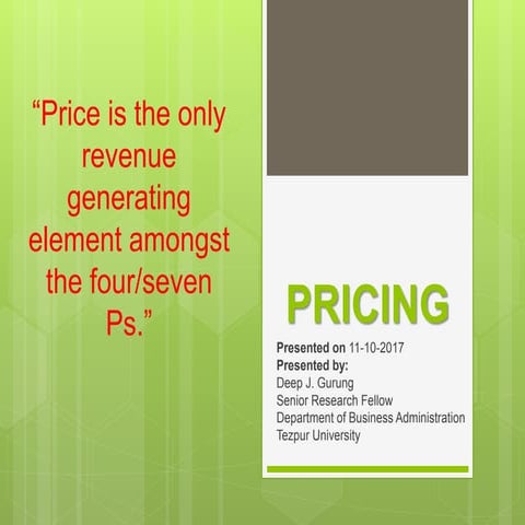 types of pricing | PPTX