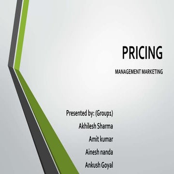 Pricing