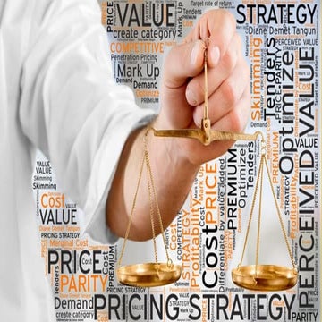 PRICING STRATEGY FOR HEALTHCARE MARKETERS