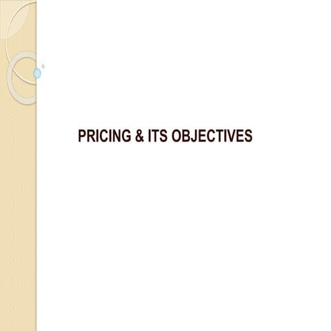 Pricing in marketing