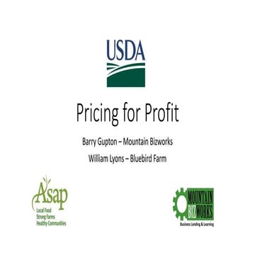 Pricing for Profit 