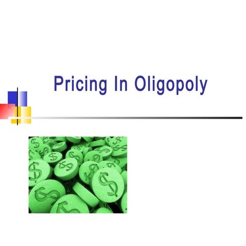 Pricing in oligopoly