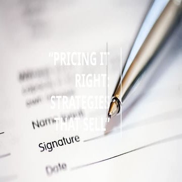 Pricing it Right  Strategies that Sell.pptx