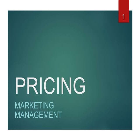 Pricing (Marketing)