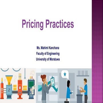Pricing Practices Pricing Practices Pricing Practices