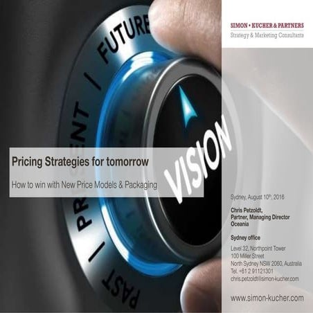 Sydney Subscribed 2016: Pricing Strategies for Tomorrow