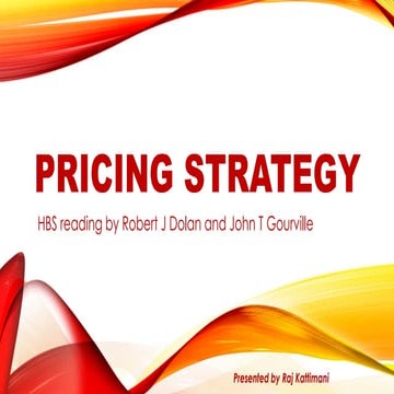 Pricing strategy